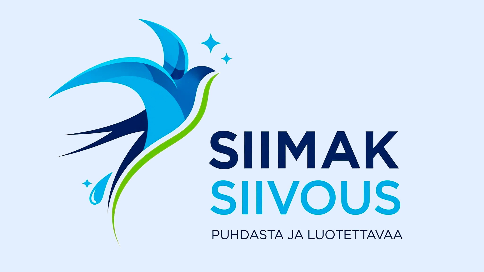 Siimak logo sininen tausta